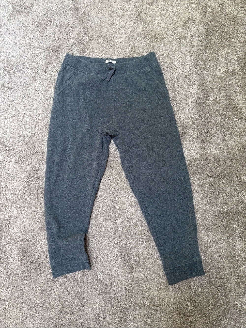 UGG Men's Charcoal Gray Jogger Sweatpants
